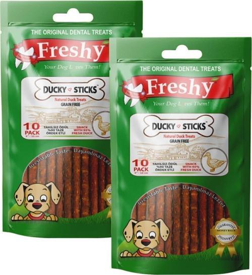 Ducky Sticks - Tahılsız Ördek Eti Çubukları - 2'li Set - 20'li Paket