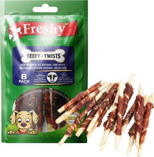 Sığırlı Twist Köpek Çiğ Çiğneme Çubuk X3 Ad