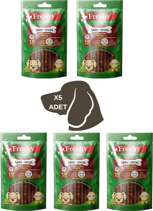 Lamb Sticks - Kuzulu Tahılsız Çubuk Köpek Ödülü 100 Gr-10 Çubuk 5li Paket