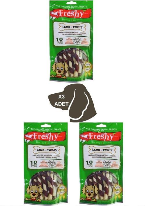 Lamb Twist Kuzu Eti Sargılı Burgu Çubuk 100g (3 ADET)