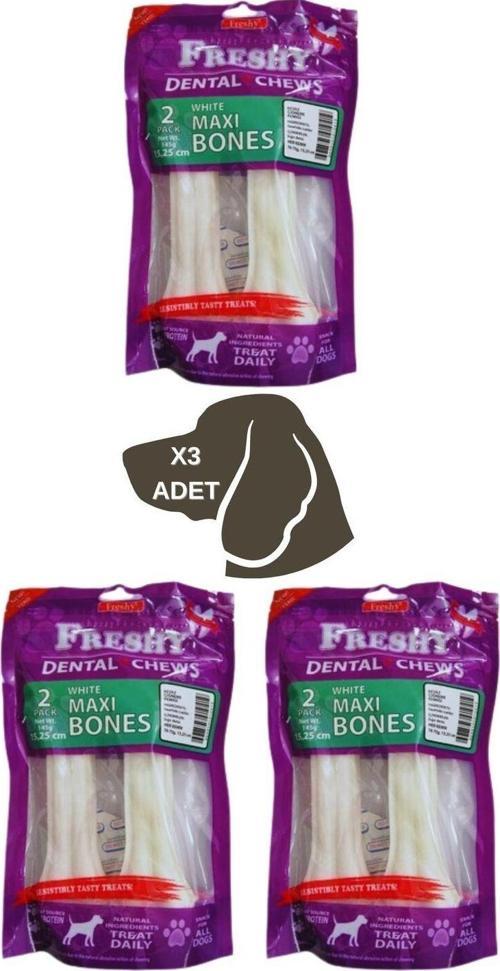 Maxi Dental 15 Cm Kemik 2 Adet 3 Lü Paket