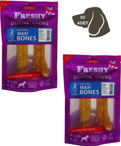 Maxi Natural Dental 15 Cm Kemik 2 Adet 2 Li Paket