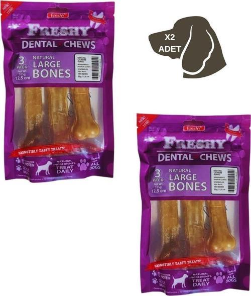 Natural Dental 12,5 Cm Kemik 3 Adet 2 Li Paket