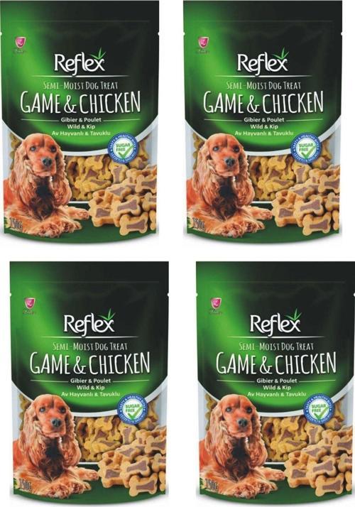 Tavuklu Ve Av Hayvanlı Semi Moist Köpek Ödül Maması 4x150gram