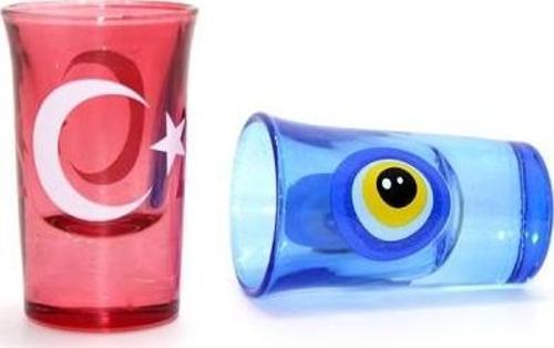 Büro Ev Ofis İçecek Keyfi için Yöresel Tasarım Bardak Mini Stil Shat Bardağı