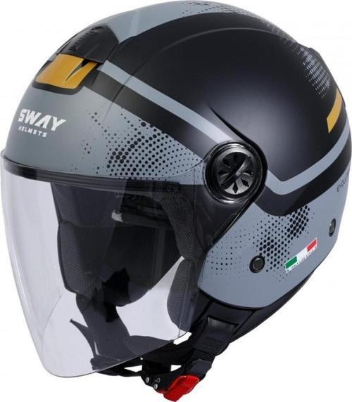 Sw715 Yarım Yazlık Kask Gemını Siyah Sarı
