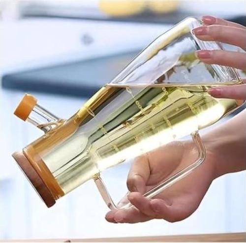 Büro Ev Ofis Mutfağı için 900ML Borosilikat Cam Sirkelik Lionluk Sosluk Yağdanlık