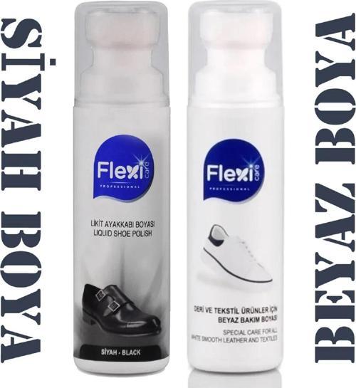 Spor Beyaz Deri Ve Kumaş Ayakkabı Boyası + Siyah Deri Ayakkabı Boyası 75 ml