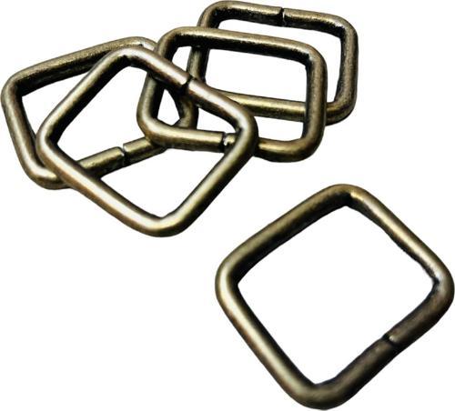 2,5 cm Kare Metal Halka, Çanta Sapı İçin Kare Halka 5 Adet