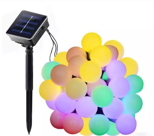 OPAK RENKLİ GÜNEŞ ENERJİLİ 5 METRE 49 LED IŞIK BAHÇE TERAS PARTİ BALKON SÜSÜ AYDINLATMA LAMBASI