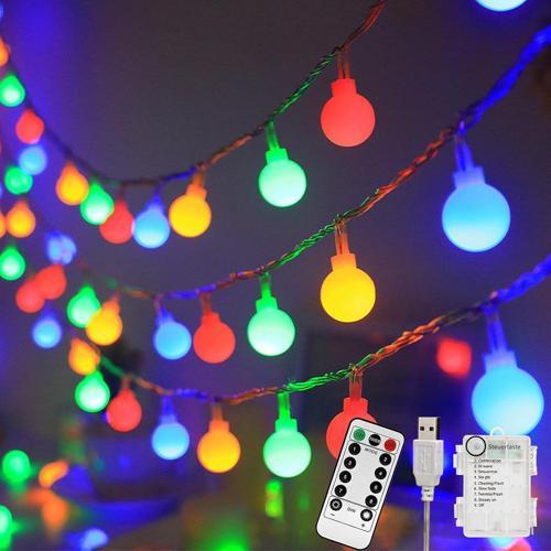 12 METRE 100 LED USB VE PİLLE ÇALIŞAN RGB IŞIK KUMANDALI 8 MODLU EV BAHÇE BALKON AĞAÇ ÇİT SÜSÜ LED IŞIK LAMBA