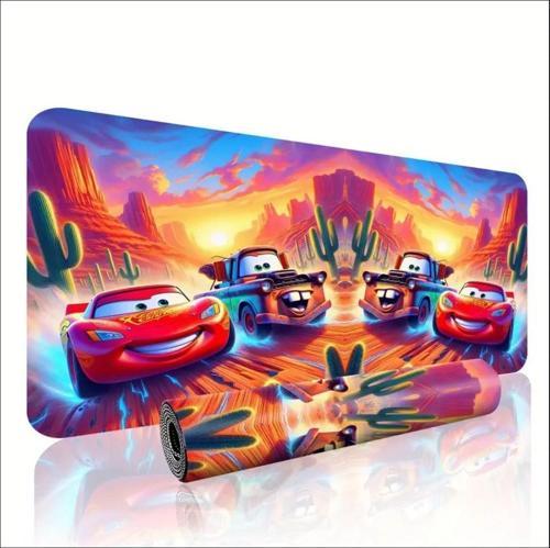 70X30 CM ARABALAR ÇİZGİ FİLM TEMALI KAYDIRMAZ TABAN SPEED YÜZEY OYUNCU MOUSE PAD GAMİNG