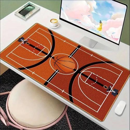70X30 CM BASKETBOL SAHASI TEMALI KAYDIRMAZ TABAN SPEED YÜZEY OYUNCU MOUSE PAD GAMİNG