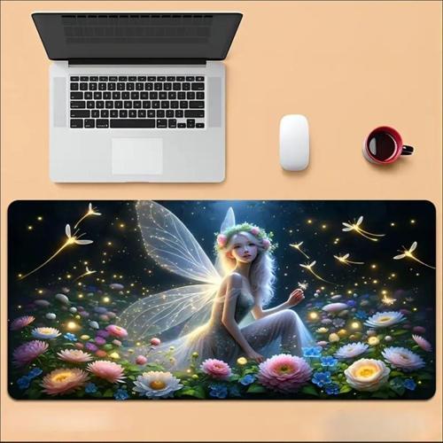70X30 CM PERİ KIZI TEMALI KAYDIRMAZ TABAN SPEED YÜZEY OYUNCU MOUSE PAD GAMİNG