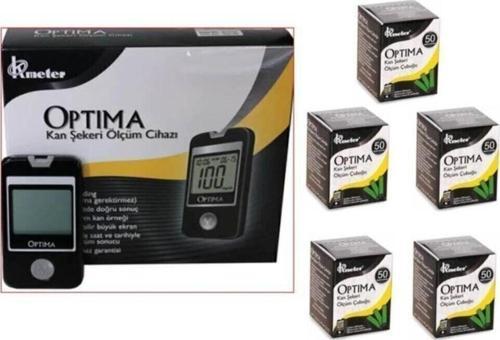 Optima Kan Sekeri Ölçüm Cihazı + 5 Kutu Strip 250 Adet
