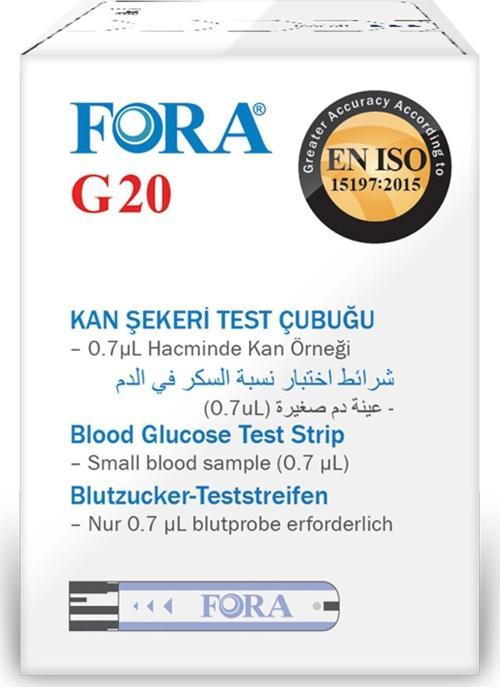 G20 Şeker Diabet Ölçüm 50 Strip
