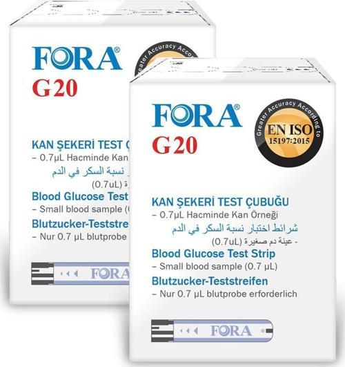 G20 Şeker Diabet Ölçüm 50 Strip x 2Kutu