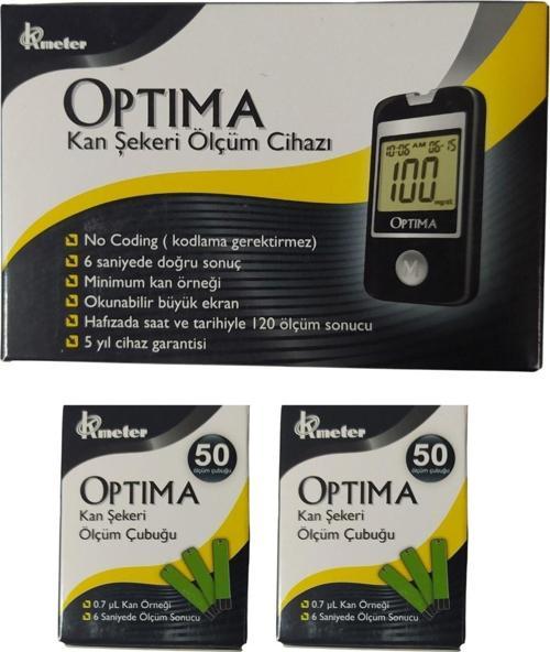 Kan Şekeri Ölçüm Cihazı + 100 Adet Ölçüm Çubuğu