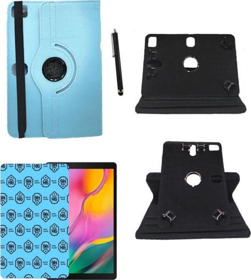 1t 10" 2020 Smart 8092 Universal Kancalı Tablet Kılıfı + Nano Ekran Koruyucu + Kalem