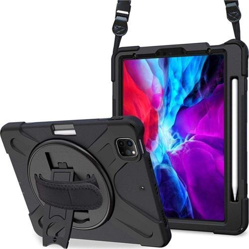 Ipad Pro 12.9 Inç (2018 / 2020 / 2022 ) M2 Çip Uyumlu Defender Kalem Bölmeli Tablet Kılıfı