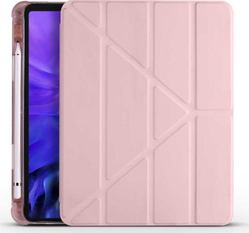 Apple Ipad Air 10.9 2020 Kılıf Premium Standlı Katlanabilir Kılıf Kalemlikli Ipad Trifolding
