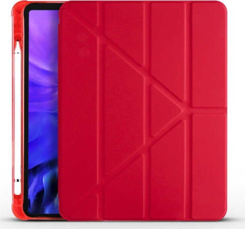 Apple Ipad Air 10.9 2020 Kılıf Premium Standlı Katlanabilir Kılıf Kalemlikli Ipad Trifolding