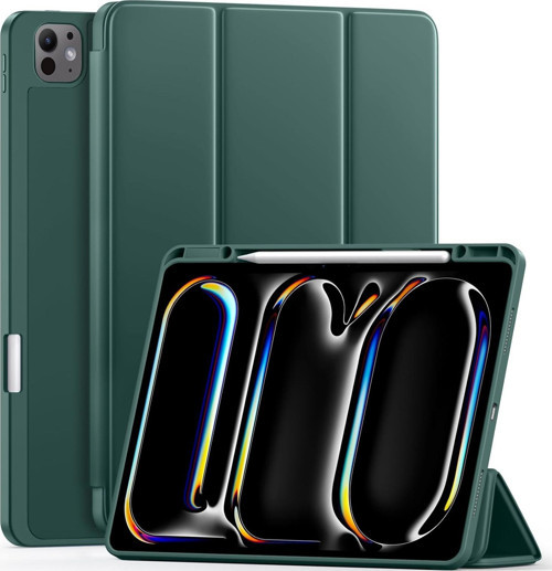 Apple İPad Pro 11 inç M4 2024 Uyumlu Kılıf Pen Slot Charging Case Kalem Bölmeli A2836 A2837 A3006
