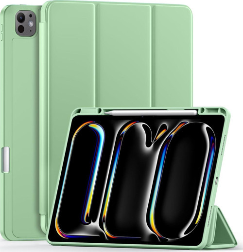 Apple İPad Pro 11 inç M4 2024 Uyumlu Kılıf Pen Slot Charging Case Kalem Bölmeli A2836 A2837 A3006