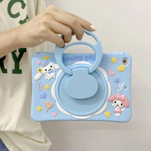 Xiaomi Mi Pad 5 Uyumlu Lucky Star Standlı Çocuk Kılıfı Askılı Silikon