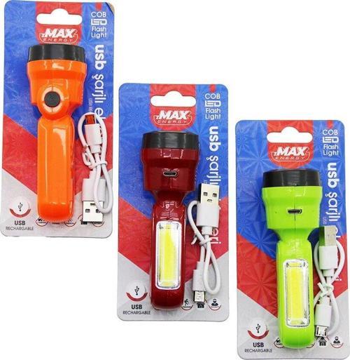 2IN1  MİNİ EL FENERİ USB ŞARJLI= 400 mAh COB LED: 350 LÜMEN - SİDE LED: 700 LÜMEN (2818)
