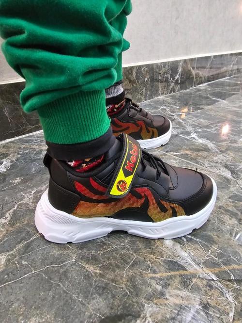 Lastikli Cırtlı Yumuşak Esnek Hafif Nefes Alabilen Unisex File Çocuk Spor Ayakkabı