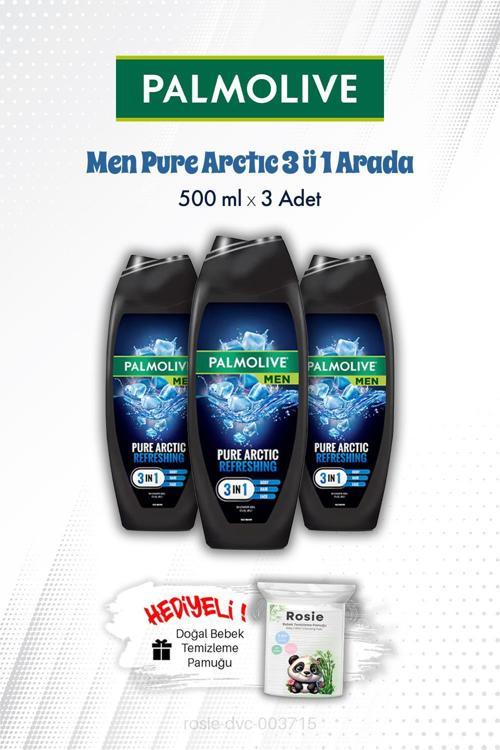 Duş Jeli 3'lü Men Pure Arctıc 3'ü 1 Arada 500 ML ve ROSIE