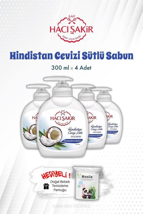 Hindistan Cevizi Sütlü Sıvı El Sabunu 300 ML X 4 ve ROSIE