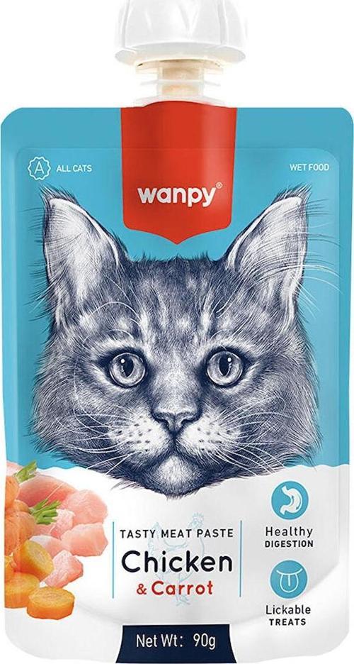 PIWP-035 6927749Taze Tavuklu&havuçlu 10 Lu Kedi Et Ezmesi 90 gr