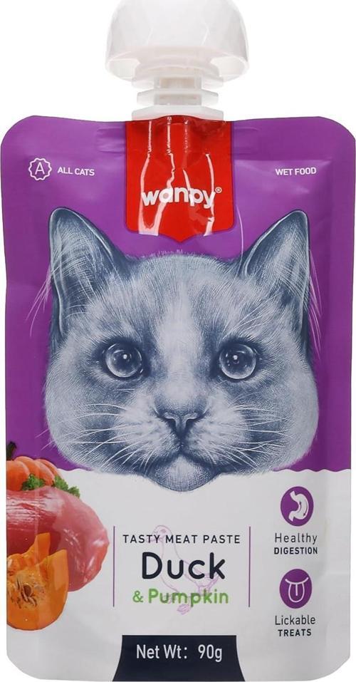 Taze,Ördekli&Bal Kabaklı 10 Adet Kedi Et Ezmesi 90 gr - PIWP-036