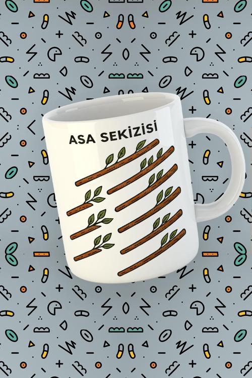Kartura Koleksiyonu – Tarot Asa Sekizlisi Kartı Özel Tasarım Kupa Bardak