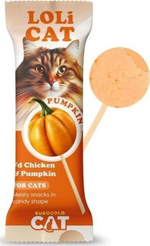 Cat LoliCat Kediler İçin Tavuklu Balkabaklı Lolipop