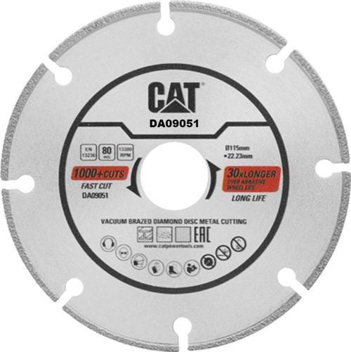 DA09051 115mm Profesyonel Çelik, İnox, Demir Elmas Metal Kesme Diski (Soketli, Aralıklı Kenar)