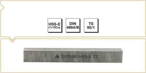 Makina Takım HSS-EE (%10Co)DIN 4964/B Kare Kesitli Torna Kalemi 10X10X160 - MTE B00401010160