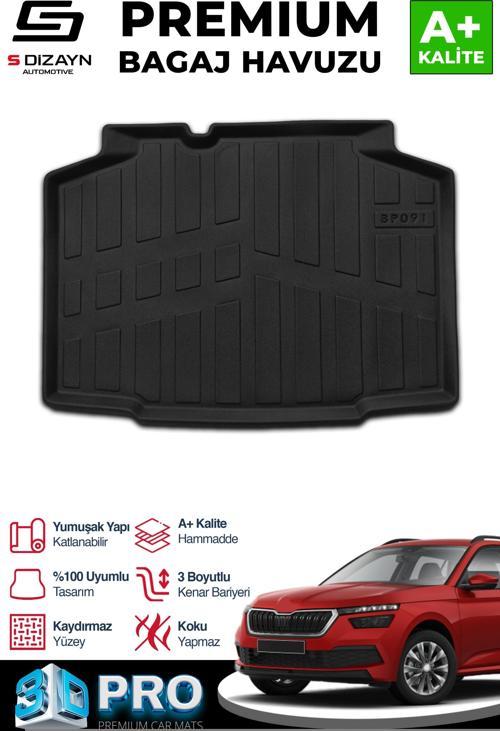 Skoda Kamiq 3D Pro Bagaj Havuzu 2019 Üzeri A+ Kalite