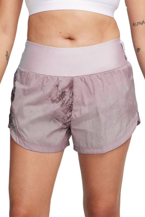 Trail Dri Fit Women's Repel Mid Rise 3" Brief Lined Running Shorts Kadın Slip Astarlı Koşu Şortu Açık Menekşe