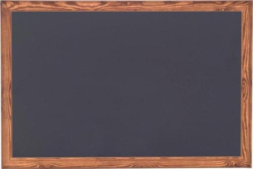 20X40 Cm Ince Ahşap Çerçeveli Kara Tahta - Siyah