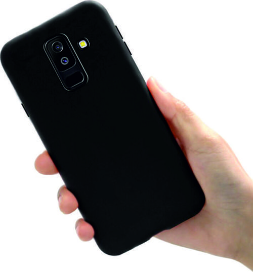 Samsung Galaxy J8 Kılıf Kamera Korumalı Silikon Rubber Arka Kapak