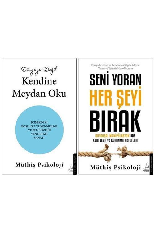 Destek Yayınları Dünyaya Değil Kendine Meydan Oku + Seni Yoran Her Şeyi Bırak 2 'Li Set Müthiş Psikoloji