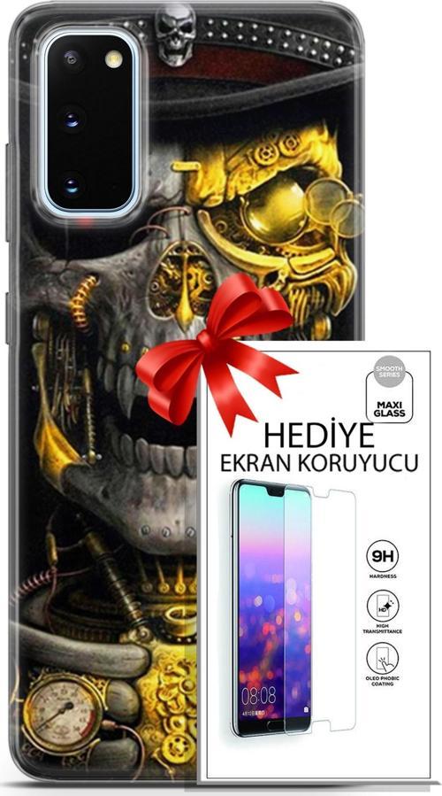 Samsung Galaxy S20 Kılıf Orijinal Seri Pubg 22 Skeleton Kap + Ekran Koruyucu