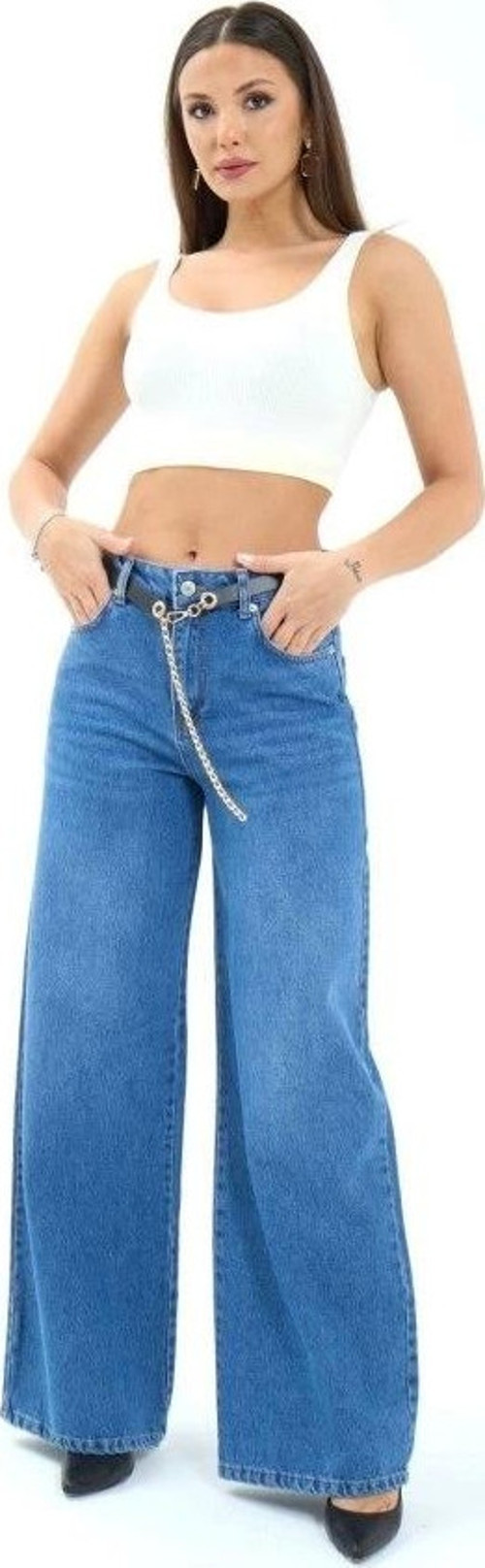 7398 KOT PANTOLON-MAVİ