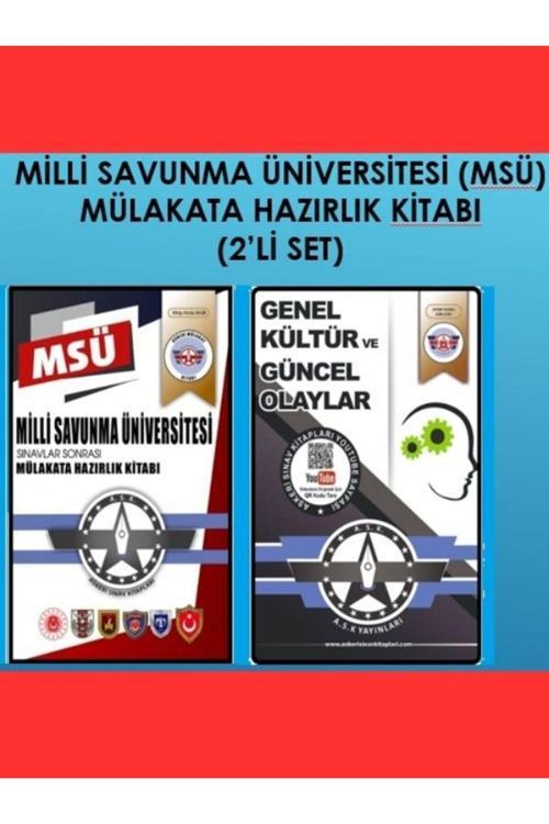 Askeri Sınav Kitapları Msü Mülakata Hazırlık Kitabı (2’Li Set)