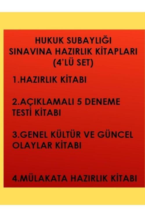 Hukuk Subaylığı Sınavına Hazırlık Kitabı 4’Lü Set