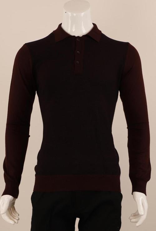 Slim Fit Yünlü Düğmeli Yaka Spor Triko