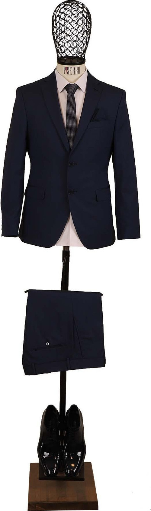 Slim Fit Lacivert Takım Elbise